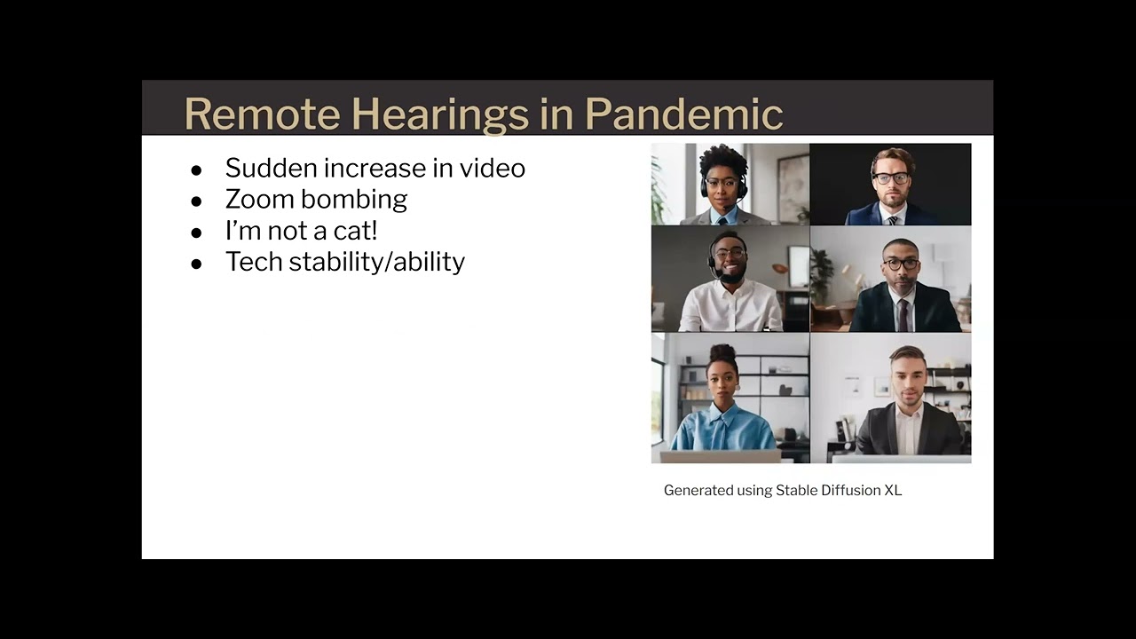 Shaun Jamison  &ndash; Remote Hearings and A2J