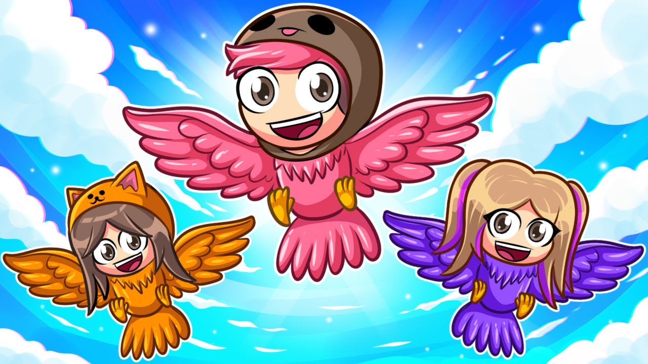 NOS CONVERTIMOS EN UNA FAMILIA DE PAJAROS EN ROBLOX CON LYNA !