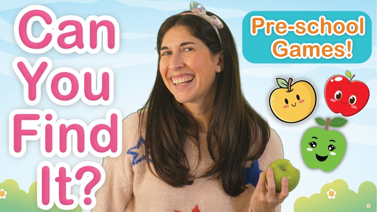 Find the Smiley Apple 🍏 Fun Guessing Game for Kids | Preschool Focus & Thinking Skills