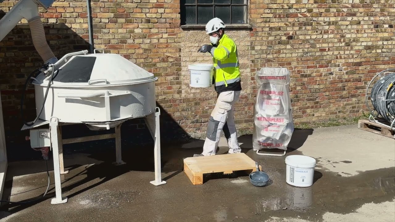 Blanda och pumpa kalkbruk