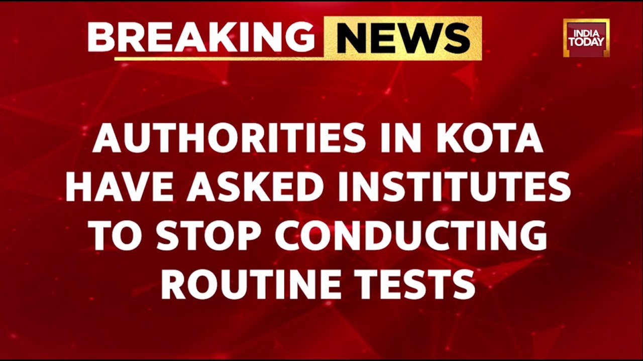 Kota Coaching Centres Asked To Halt Routine Tests As Suicide Cases Rise