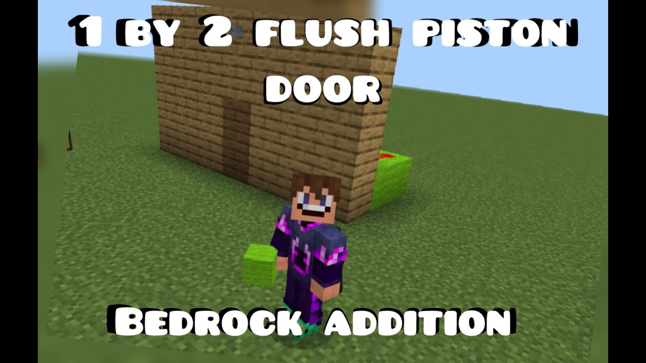 How to make a 1by 2 flush piston door BEDROCK ADDITION