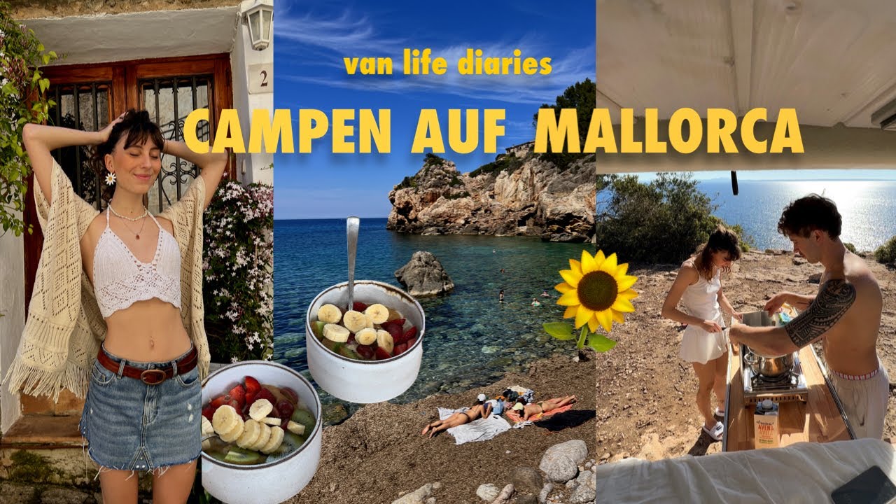 Mallorca Vanlife Vlog2| Wildcampen, Strände, Cafés, hidden spots und tolle Buchten 🚐💌🌍🌵