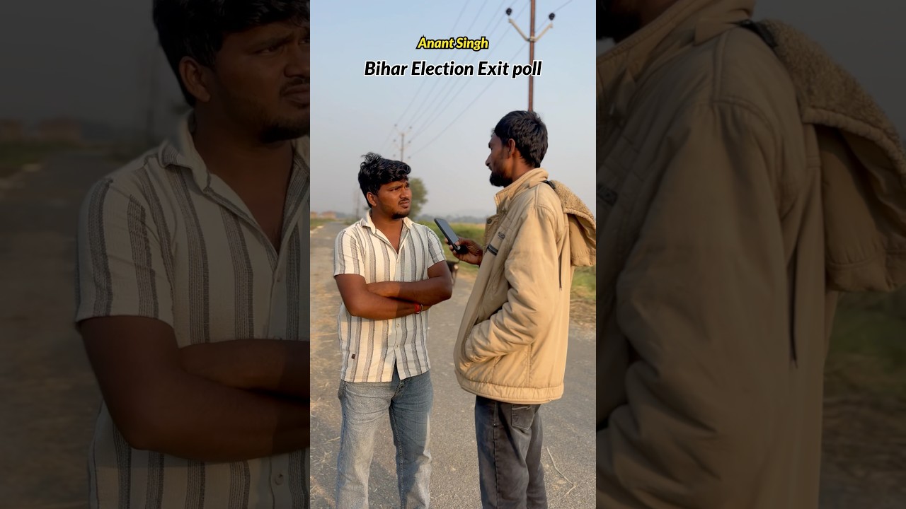 Anant Singh Bihar Election Exit Poll 😂😂 #anantsingh #mokama #anantsinghmemes #comedy
