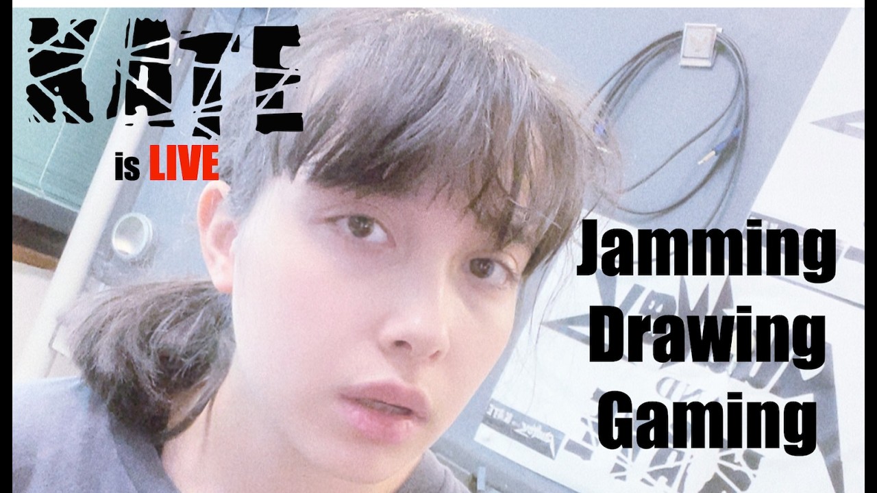02/20/2026 Opening Gifts! Kate Jamming (dj + bass) Digital Drawing and Dead Rising!! デジタルお絵かきとジャム