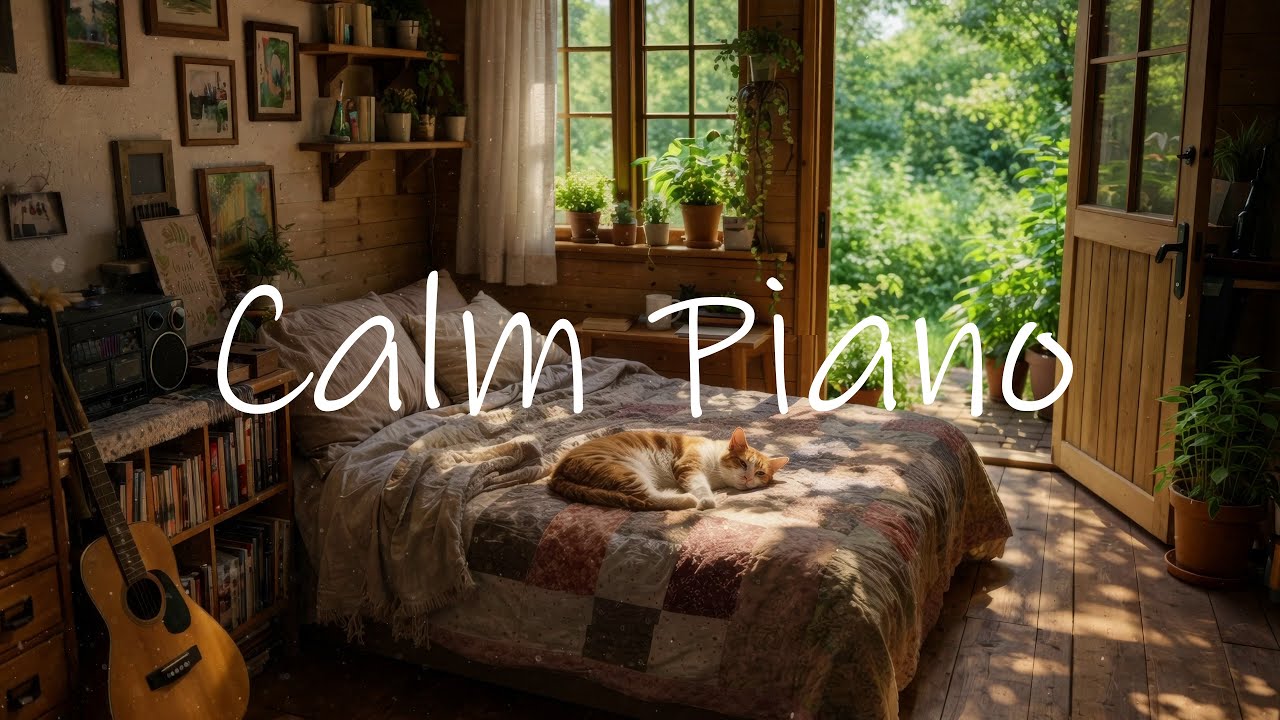 Minimal Cozy Piano for Relaxation & Focus | Warm Cottage Piano, Slow & Soft Background Music