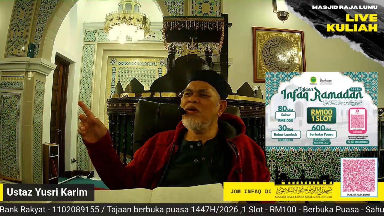 {{LIVE}} Kuliah Maghrib - Masjid Raja Lumu Kuala Selangor