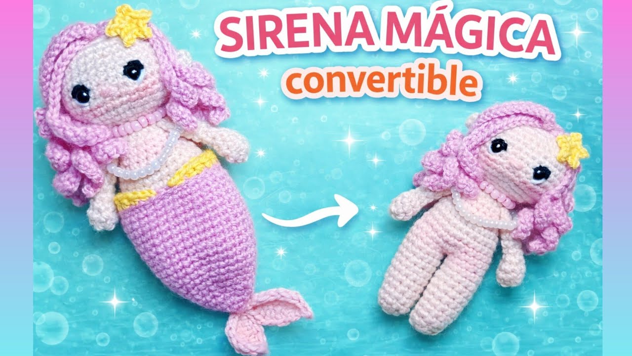 SIRENA AMIGURUMI🧜🏻‍♀️🧶| CROCHET paso a paso ✨💖