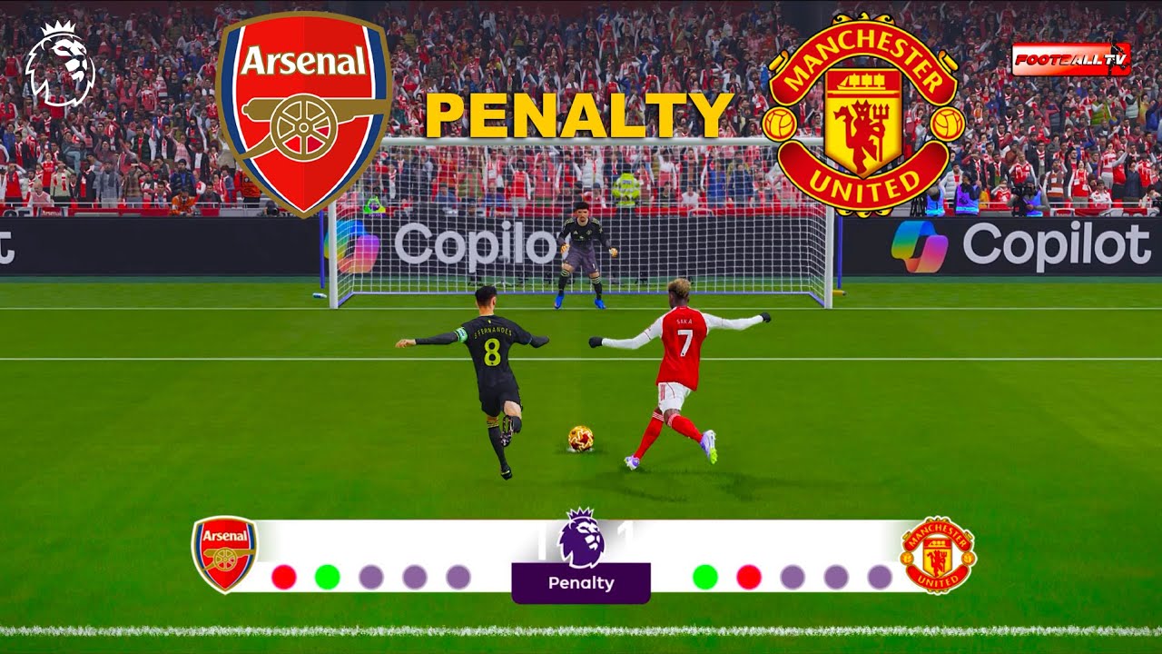 Arsenal vs Manchester United - Penalty Shootout | Premier League 2025/26 | Pes 21 Gameplay