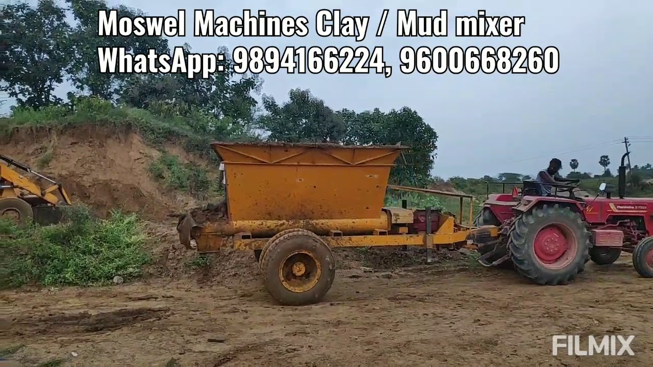Brick making machine clay mud mixer machine