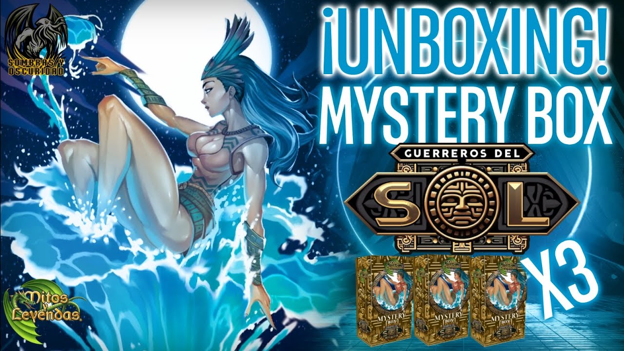 ¡Unboxing Mystery Box Guerreros del Sol X3! de #MitosYLeyendas #MYL #TCG