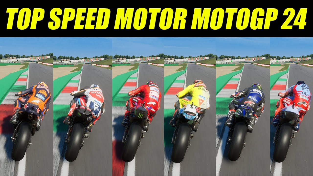 SEMUA TOP SPEED MOTOR DI GAME MOTOGP 24 ! - MOTOGP 24 INDONESIA
