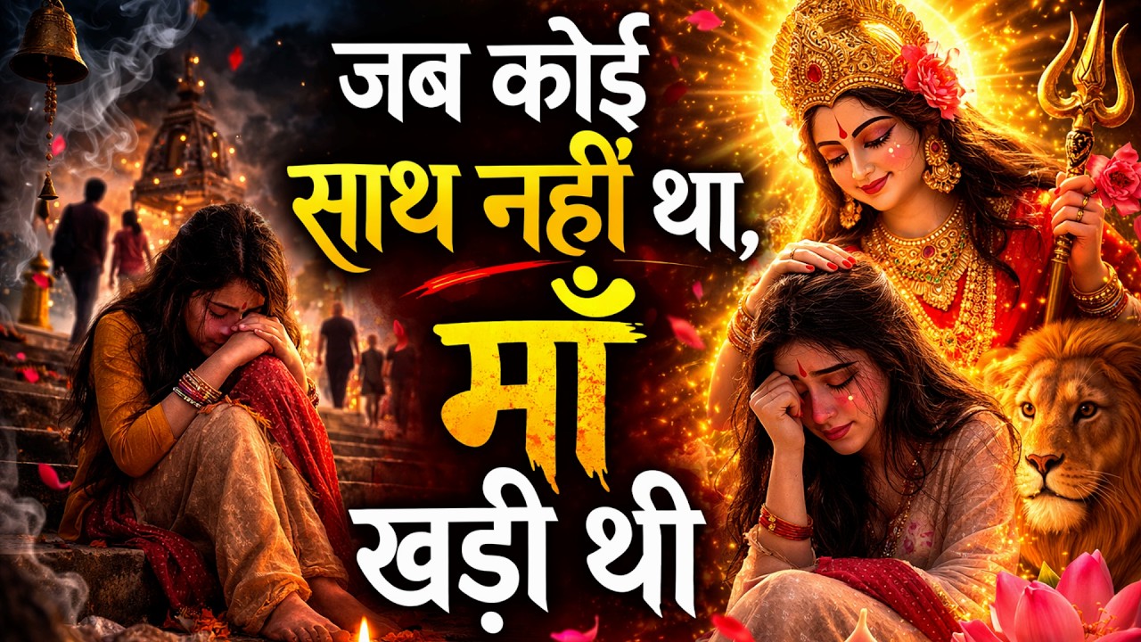 जब कोई साथ नहीं था, माँ खड़ी थी | Emotional Maa Bhajan | Heart Touching Devi Bhakti Song |