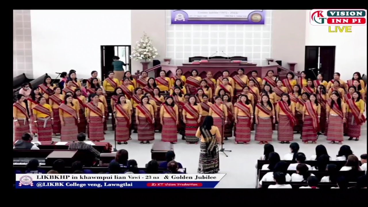 VAWMBÛK PASTOR BIAL LIKBKHP//Golden Jubilee Hla remh zuam naak. @College Veng Biak In, Lawngtlai.