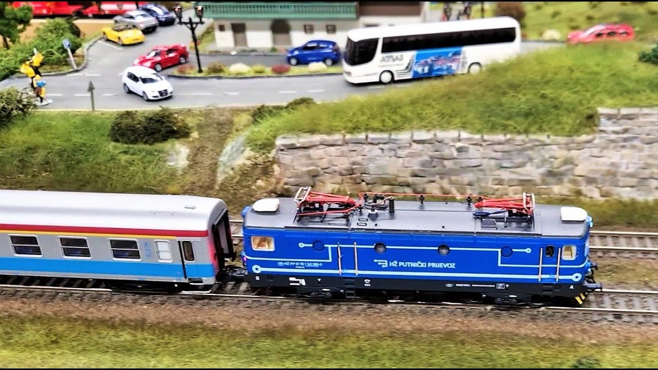 Vlakovi, izložba željezničkih modela. Model of trains, Croatia 2023. Modelleisenbahn Kroatien 2023.