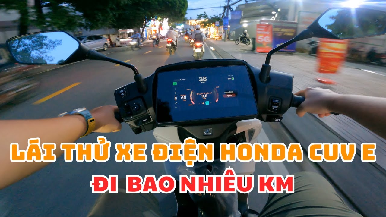 LÁI THỬ Xe Điện Honda CUV e  - 100% Pin Đi Được Bao Xa  (Phần 1) | CUA Vlog61