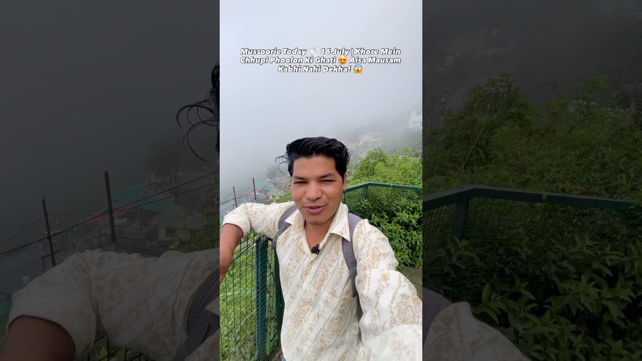 Mussoorie Today 🌫️ July 16 | Flower Valley Hidden in the Mist 😍 Never Seen Weather Like This! 😱