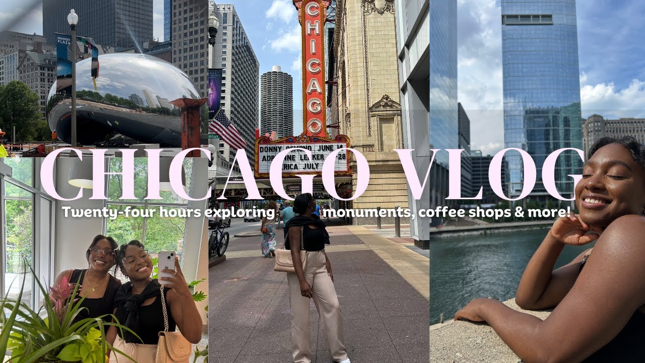 CHICAGO TRAVEL VLOG⭐️🛫 | Packing, airport adventures, exploring the city, good food & more #travel