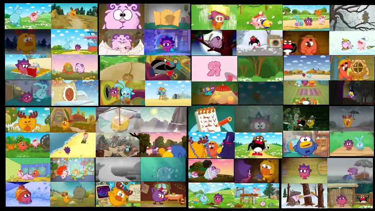 All more episode of Smeshariki (kikoriki) 64 series at once