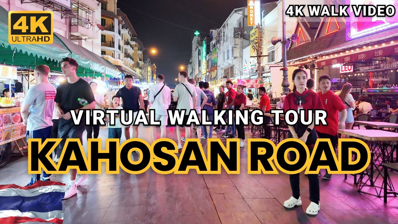 [4K HDR] 2024 Backpacker Street Khao San Road Bangkok | Virtual Walking Tour