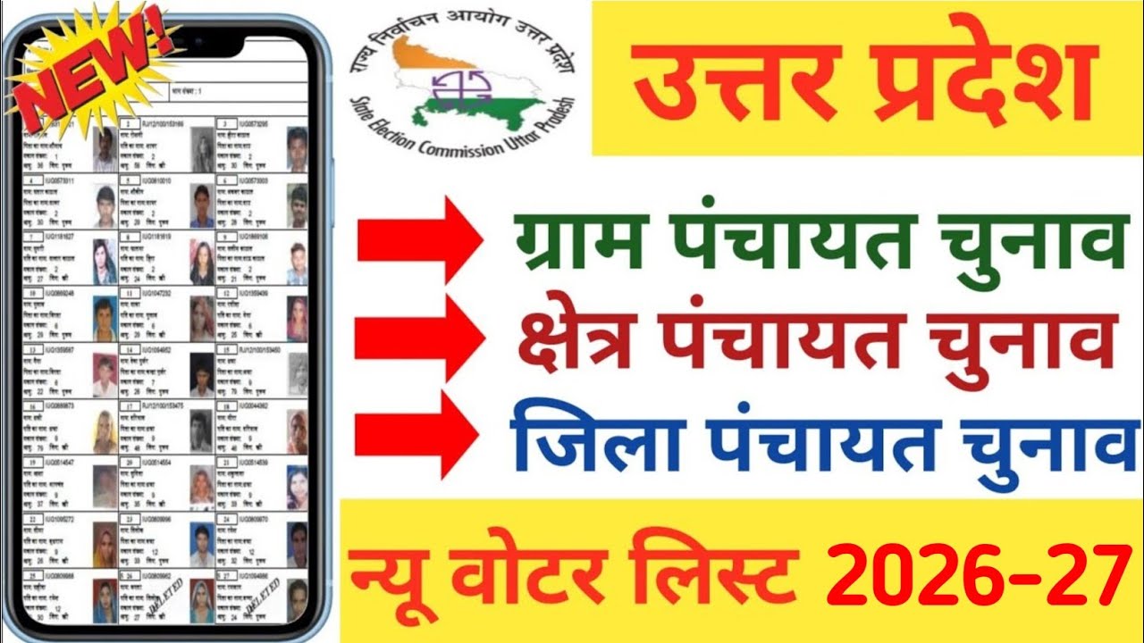 Voter List Download 2025-26 | Gram Pradhan Voter List kaise Dekhe | UP Gram Panchayat Voter List |