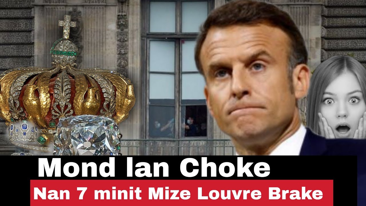 Mond lan Choke,Macron sou Presyon, Nan 7 Minit Mize Louvre Brake byen Fasil, Anpil Milyon p&egrave;di 