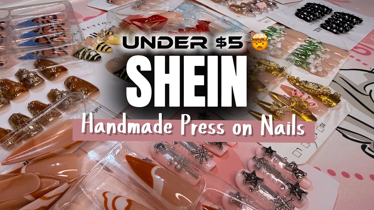 ДО 5 ДОЛЛАРОВ SHEIN РУЧНОЙ РАБОТЫ Накладные ногти НА ВЫНОС