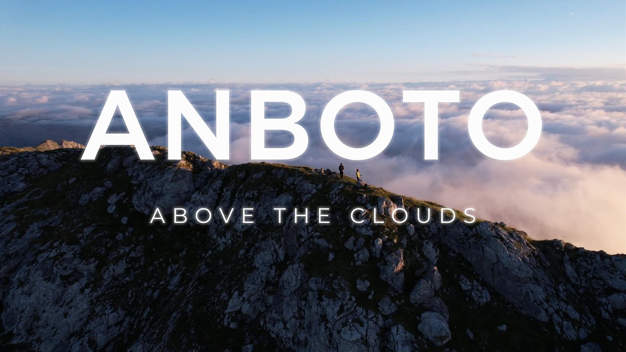 ANBOTO AMANECER . ABOVE THE CLOUDS. URKIOLA BIZKAIA. CINEMATIC DRONE FILM. A VISTA DE PAJARO