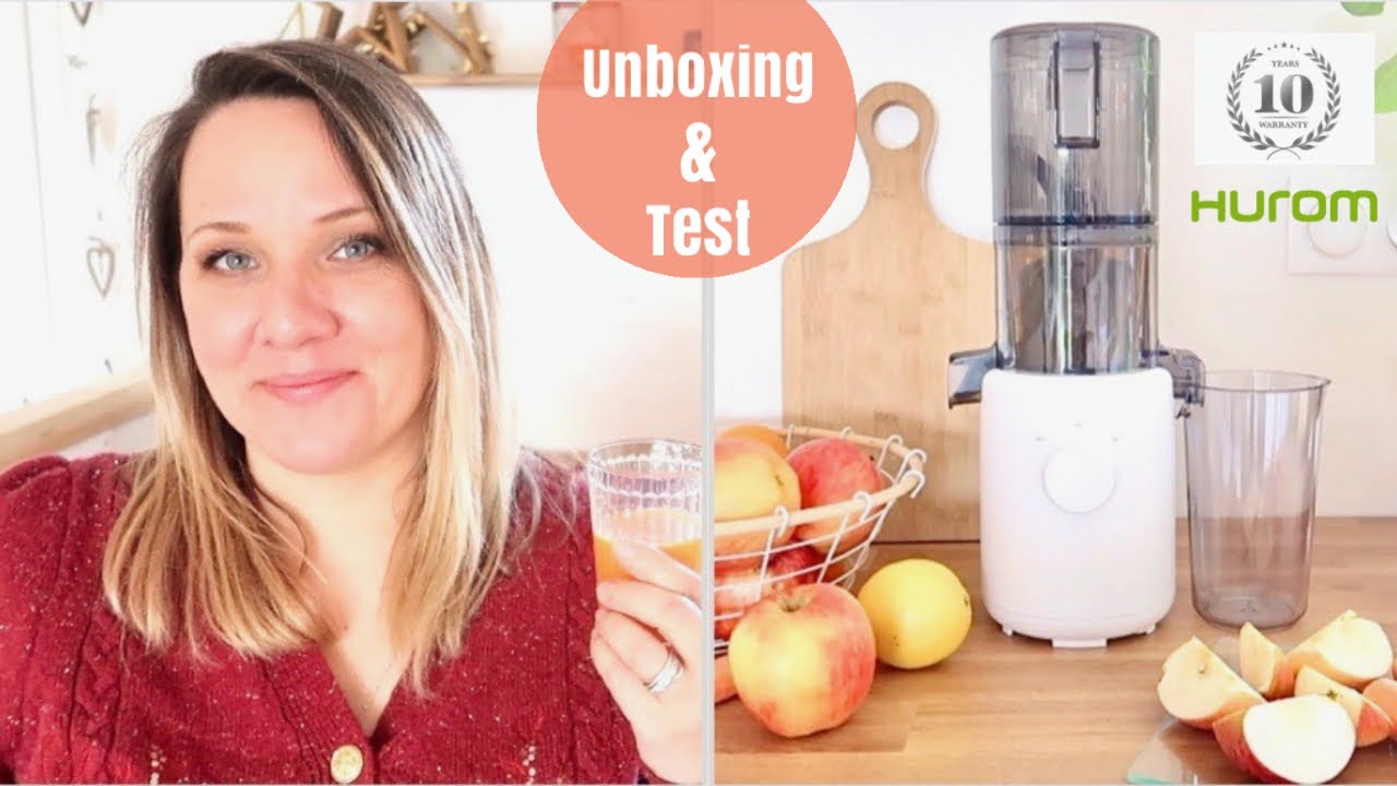 Unboxing & test  de l'extracteur de jus HUROM 🍎🥕🥒  Mon avis !