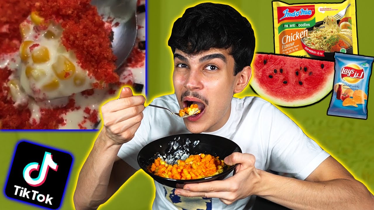 جربت طبخات العرب في تيك توك!! بدمنة الى يوم القيامة؟ 😱💔