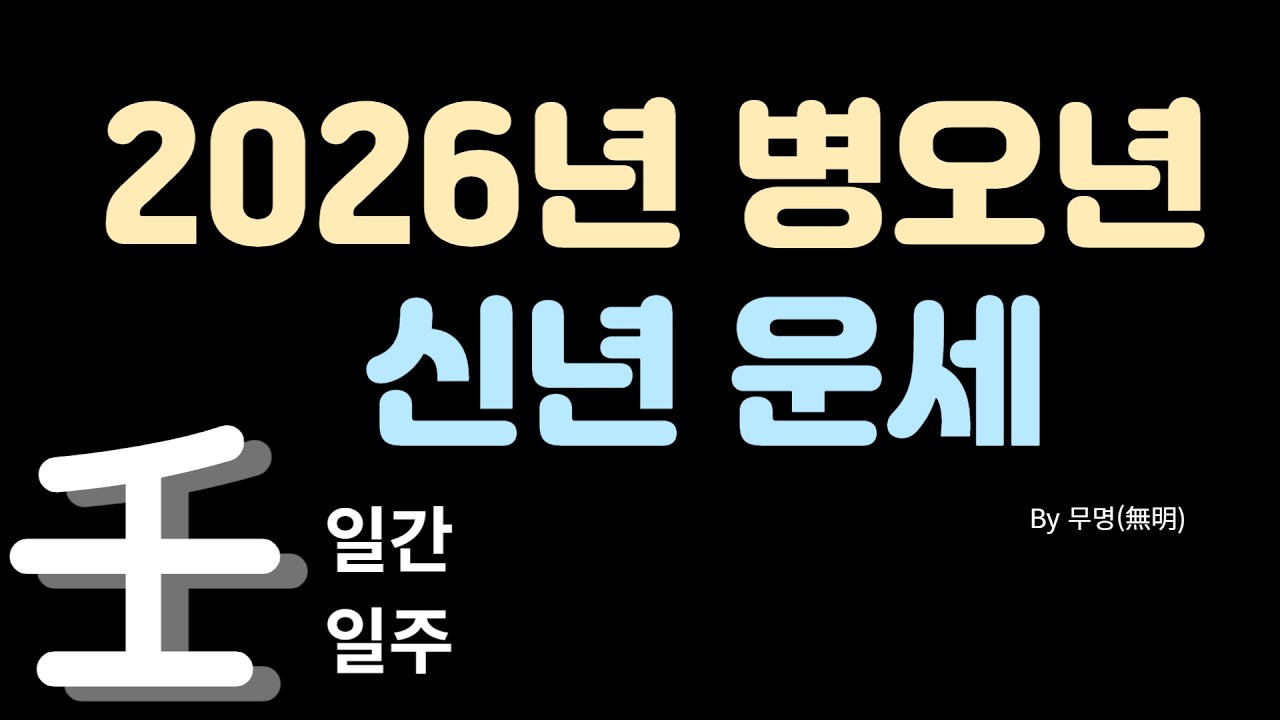 2026년 병오년 일간별운세[임수]
