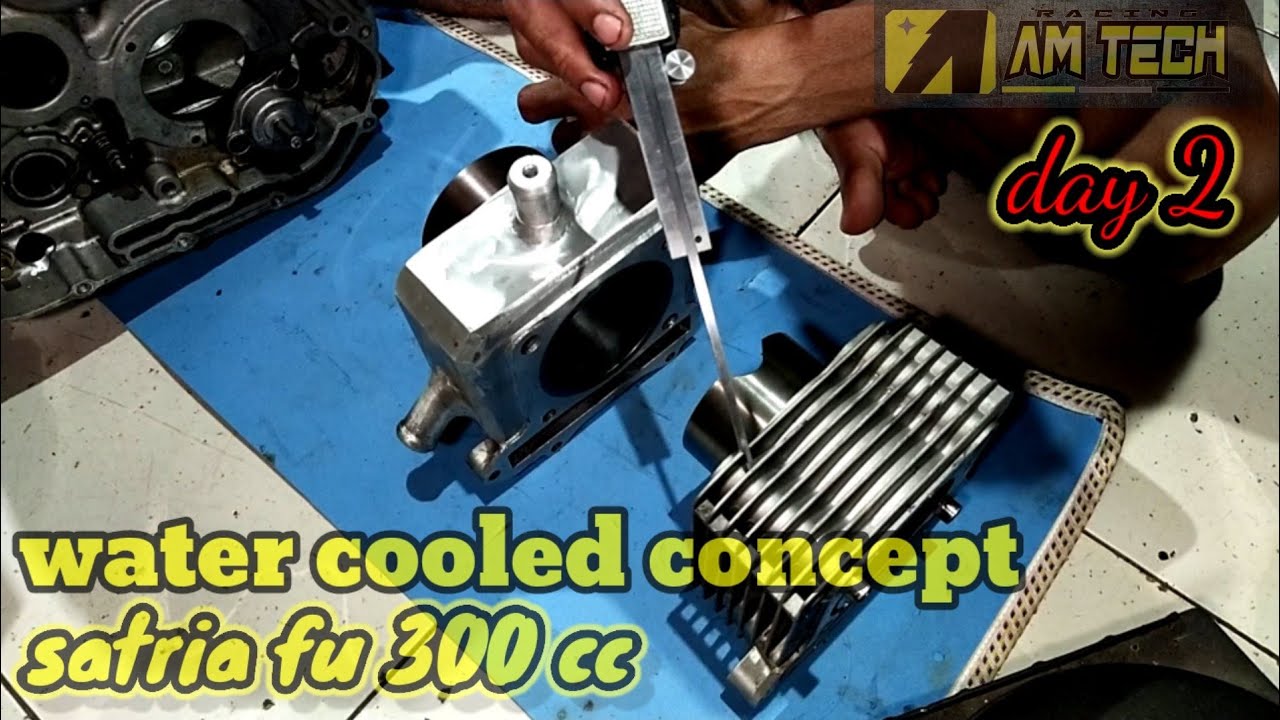 water cooled concept satria fu 300 cc made by @AM_TECH_RACING