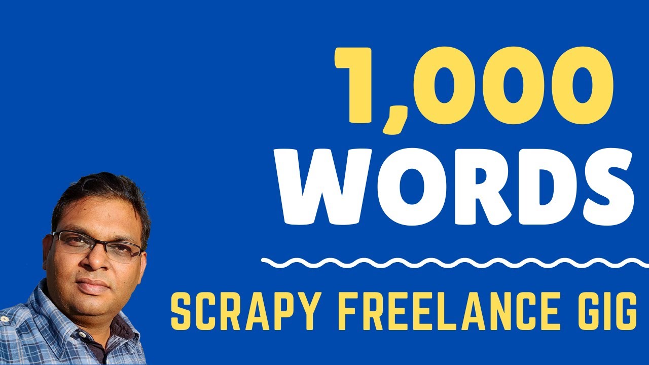 Search Words from CSV using Python Scrapy -  Real Freelance Gig