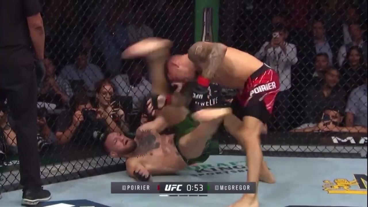 [SLOW-MO] Conor McGregor drops Dustin Poirier with an upkick