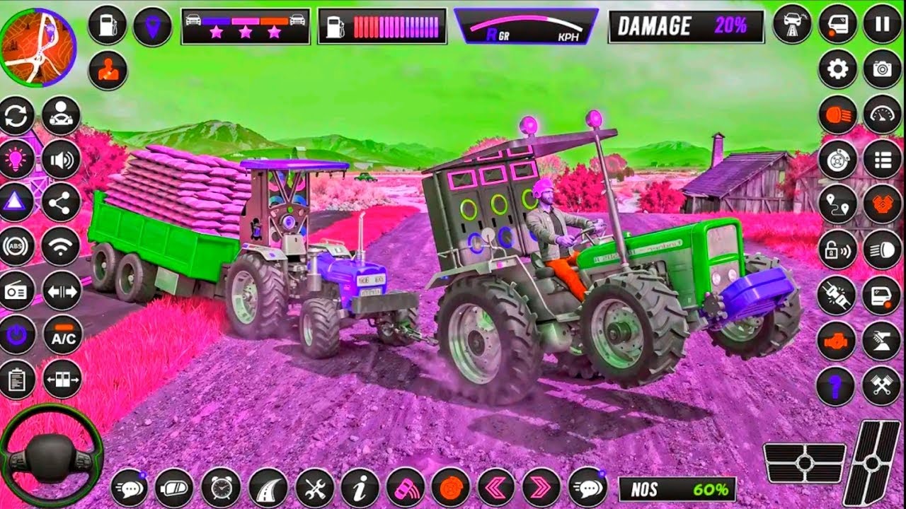 Modern Tractor farming Driving Simulator 3D New Tractor Game Android Gameplay #games #gaming 