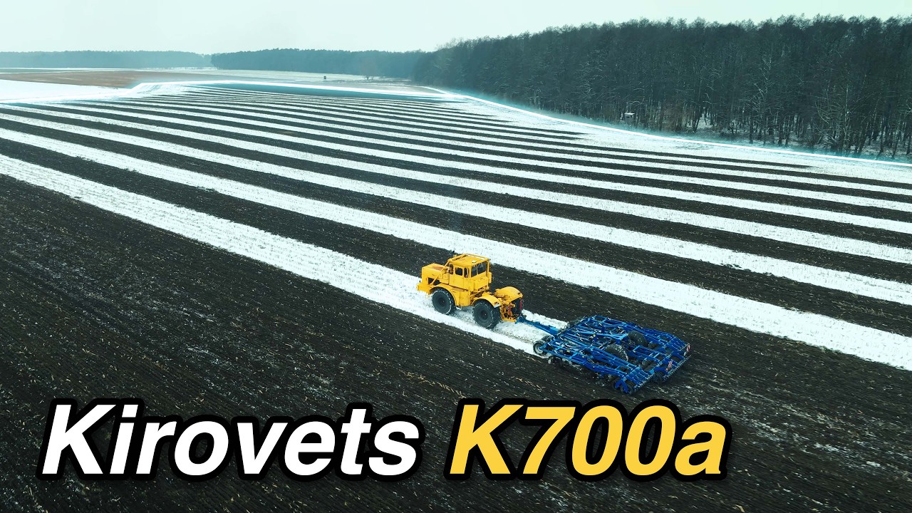 Kirovets K700a + Köckerling Vector 620 im Schnee | Hobbyknebel in seinem Element | Grabofarming