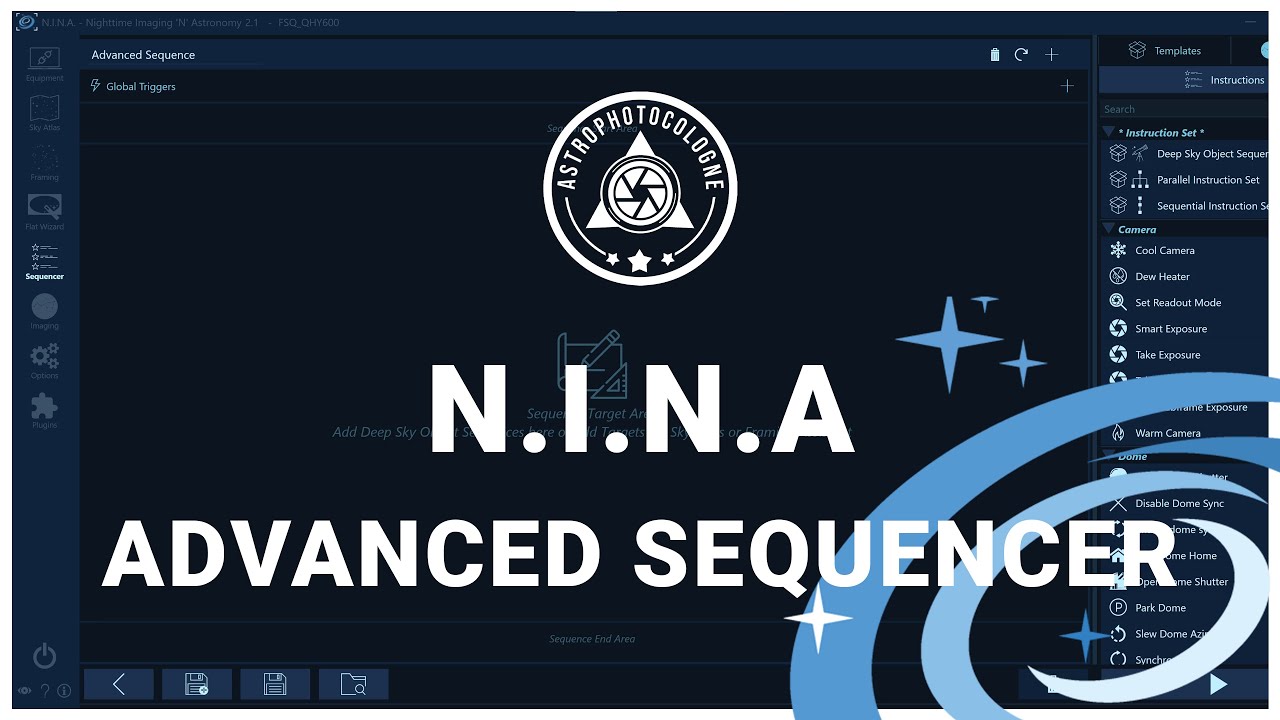 N.I.N.A Advanced Sequencer - Deutsche Anleitung - Ganz einfach ohne Vorkenntnisse