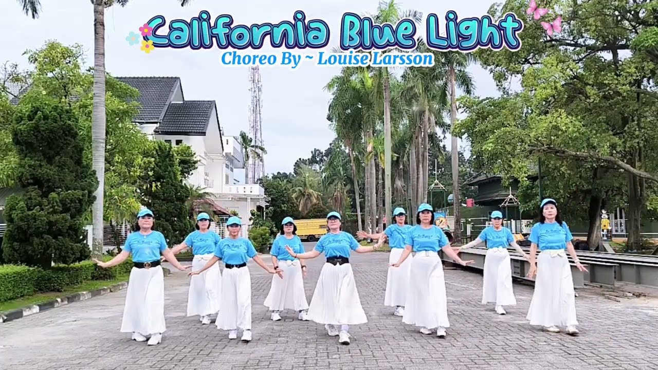 CALIFORNIA BLUE LIGHT ~ LINEDANCE// CHOREO BY ~ LOUISE LARSSON 2025
