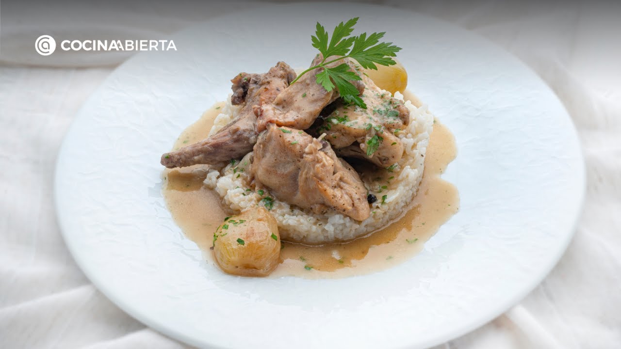 Conejo exprés con arroz blanco | Receta rápida y deliciosa de Karlos Arguiñano