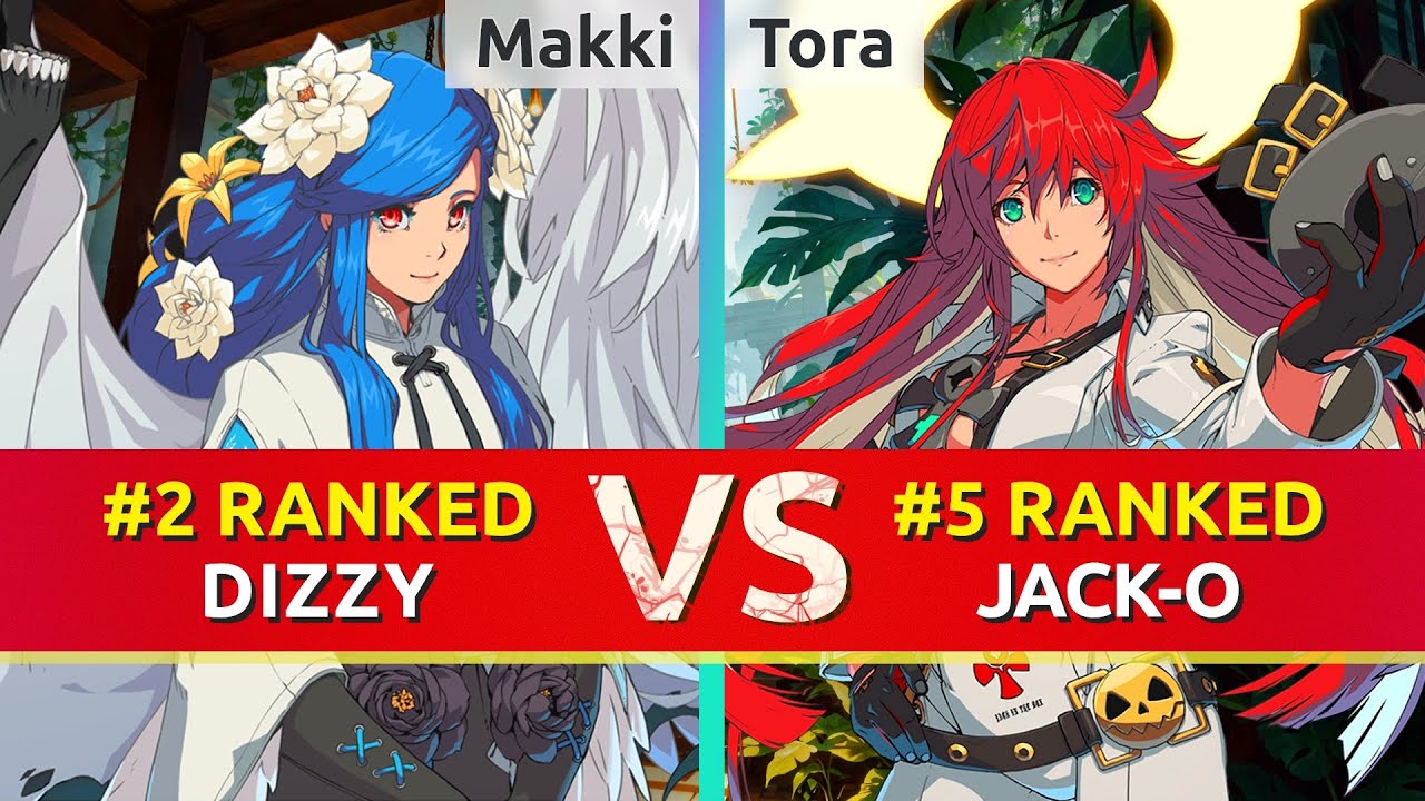GGST ▰ Makki (#2 Ranked Dizzy) vs Tora (#5 Ranked Jack-O). High Level Gameplay