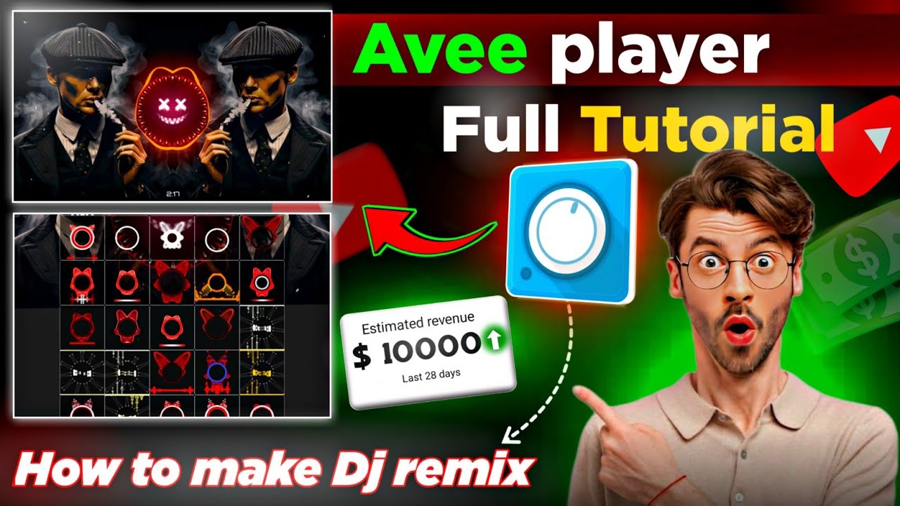 Avee player video editing | Avee player Full video Tutorial | Avee player se video kasie banaye ..
