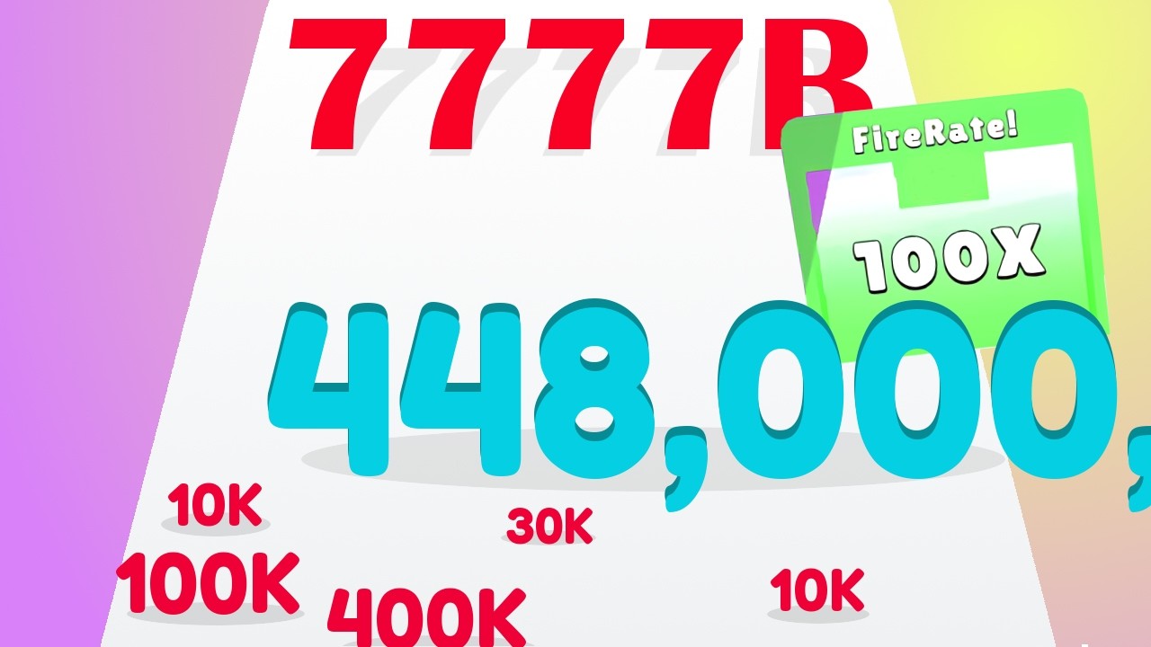NUMBER RUN RACE &mdash; 448 BILLION HIGH SCORE // UPDATE APK // RED NUMBERS LIMIT (Replay, Gameplay*)