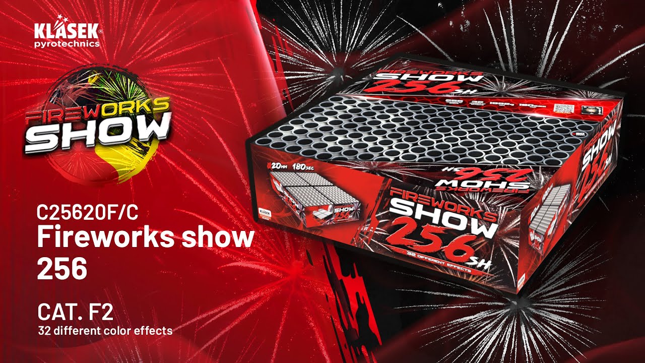 C25620F/C Fireworks show 256 | Klasek pyrotechnics
