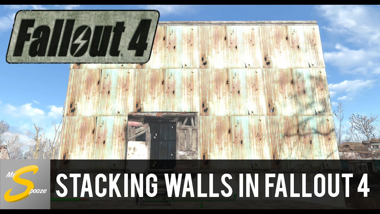 Fallout 4 - How to Stack Walls [Works after Patch 1.4] | No Gaps & No Mods | Xbox One/PS4/PC