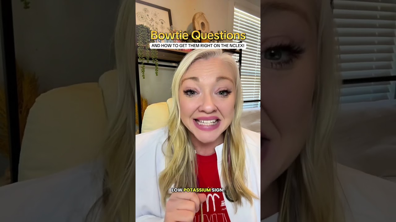 Bowtie Questions made SIMPLE! 🎀🩺 #nclexstudyguide #nclexprep #nclex 