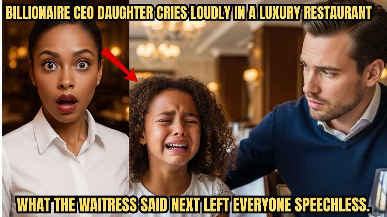 BILLIONAIRE CEO DAUGHTER CRIES LOUDLY IN A LUXURY RESTAURANT-WHAT THE WAITRESS SAID LEFT EVERYONE
