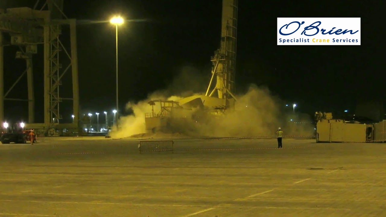 Controlled Collapse of STS Crane - Port Zayed, Abu Dhabi