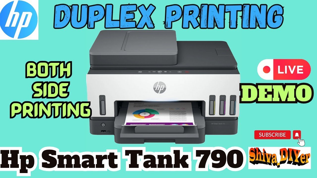 How To Double Side Print 👍 Duplex Printing Demo 🖨️HP Smart Tank 790 Both Side Printing & Xerox Copy!
