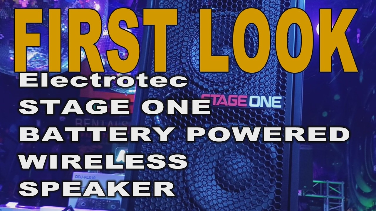FIRST LOOK Electrotec Stage One Battery/Wireless Speaker