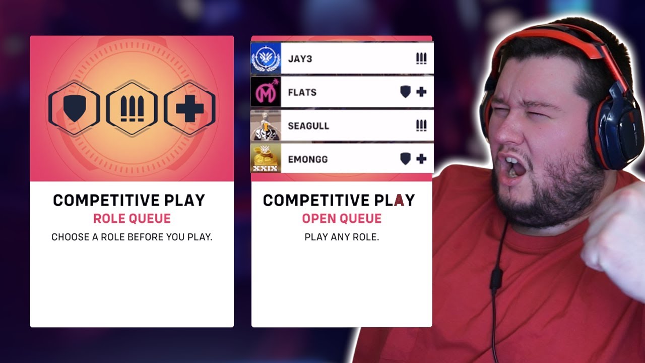 I played Overwatch 2 COMPETITIVE for the first time!!! w/ Seagull, Emongg, and Jay3!